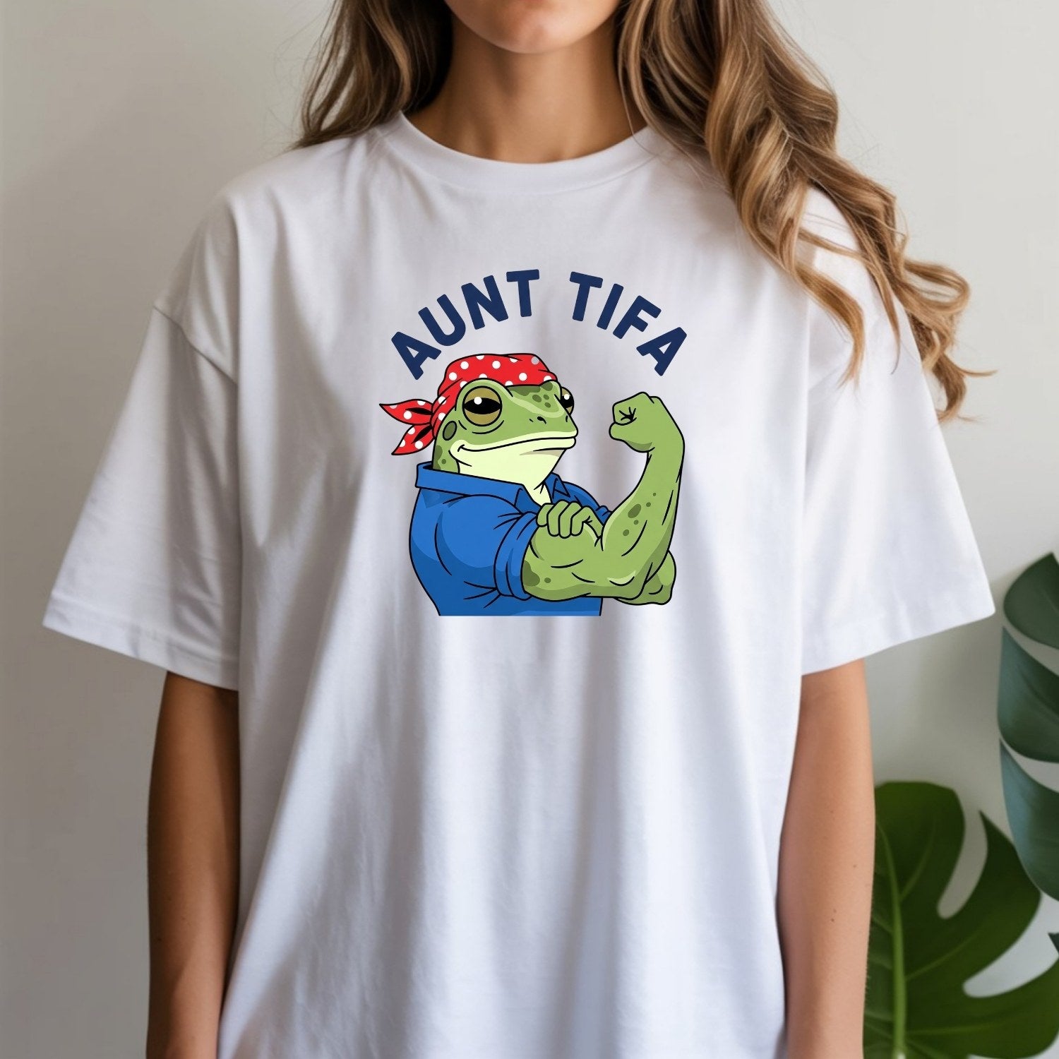 Aunt Tifa Resist Frog T-Shirt – Humorous Graphic Tee for Adults