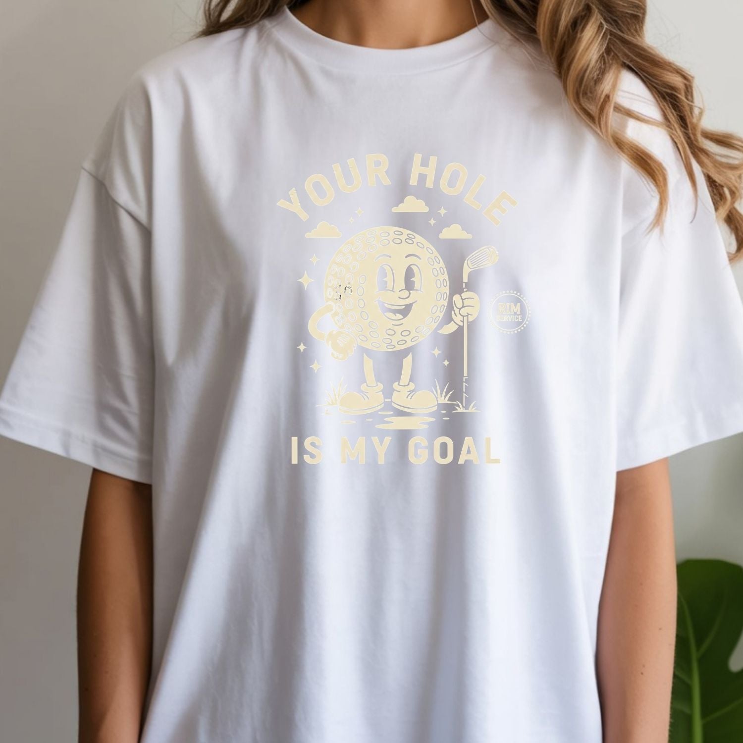 Your Hole is My Goal T-Shirt - Funny Adult Humor Tee - Unhinged Golf Graphic Shirt