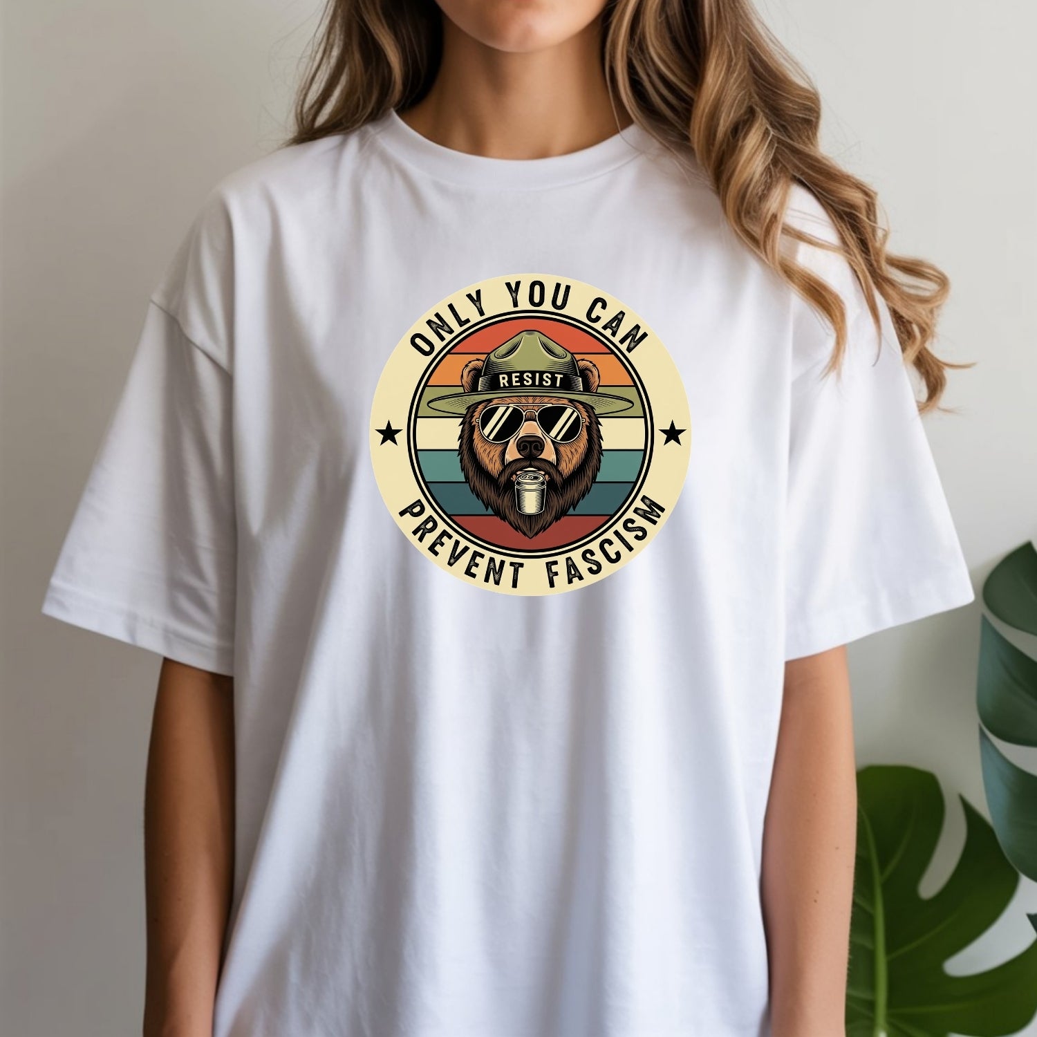 Retro Forest Ranger Bear T-Shirt – Funny Environmental Parody Tee – Vintage Nature Graphic