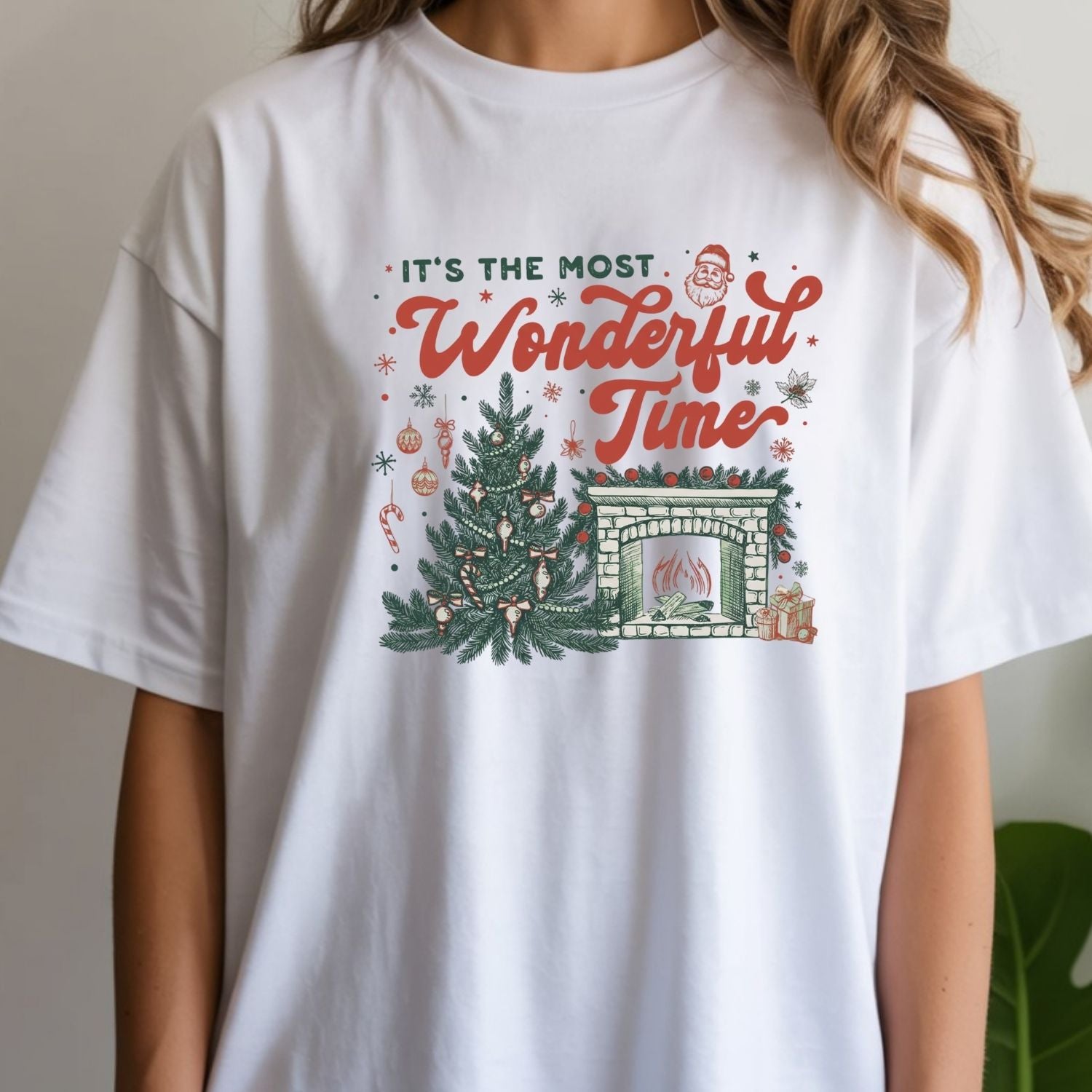 It’s The Most Wonderful Time T-Shirt - Christmas Holiday Tee - Festive Graphic Shirt for Adults
