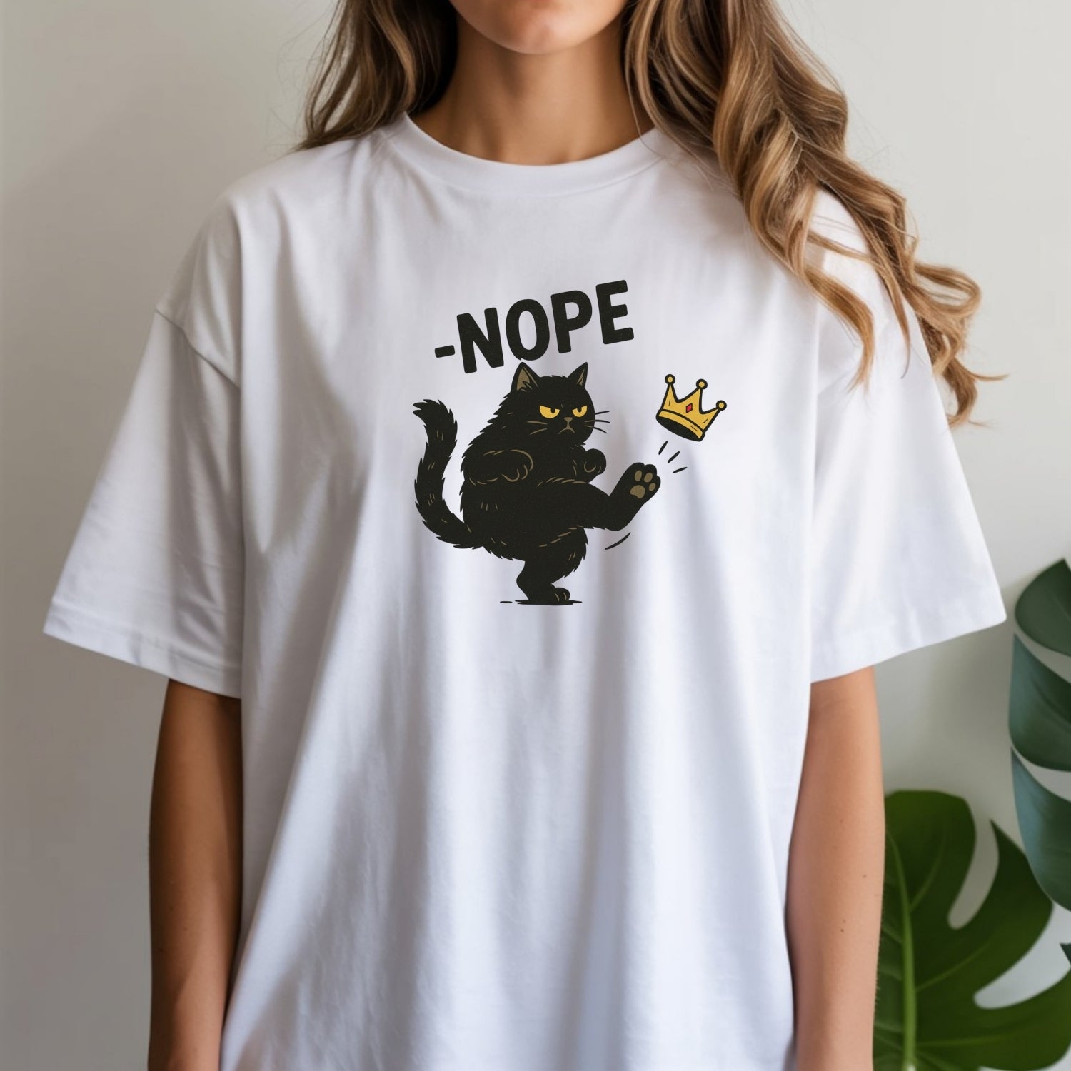 No Kings in America Black Cat Shirt – Funny Political Meme Tee – Satirical Graphic T-Shirt