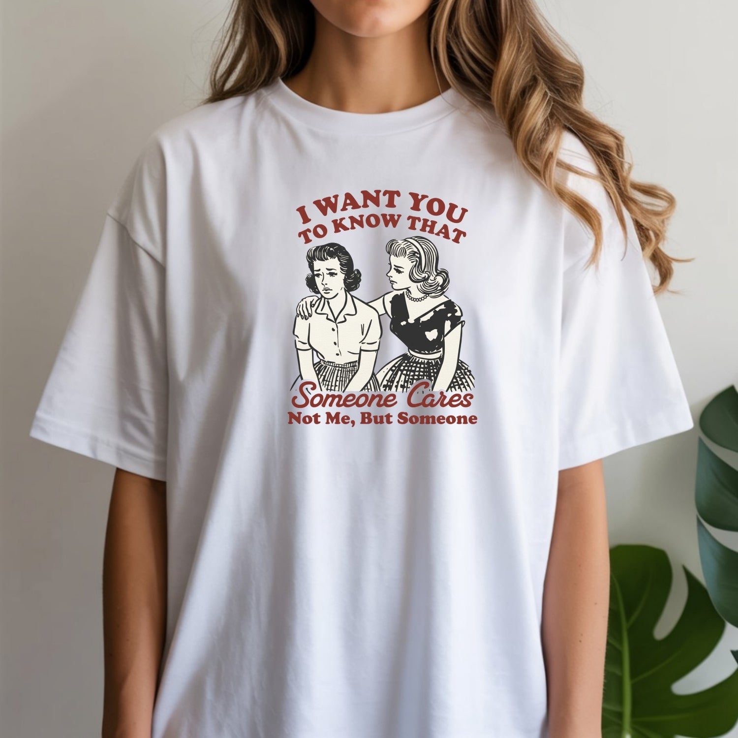 Someone Cares T-Shirt – Retro Sarcastic Tee – Snarky Humor Graphic Design for Women