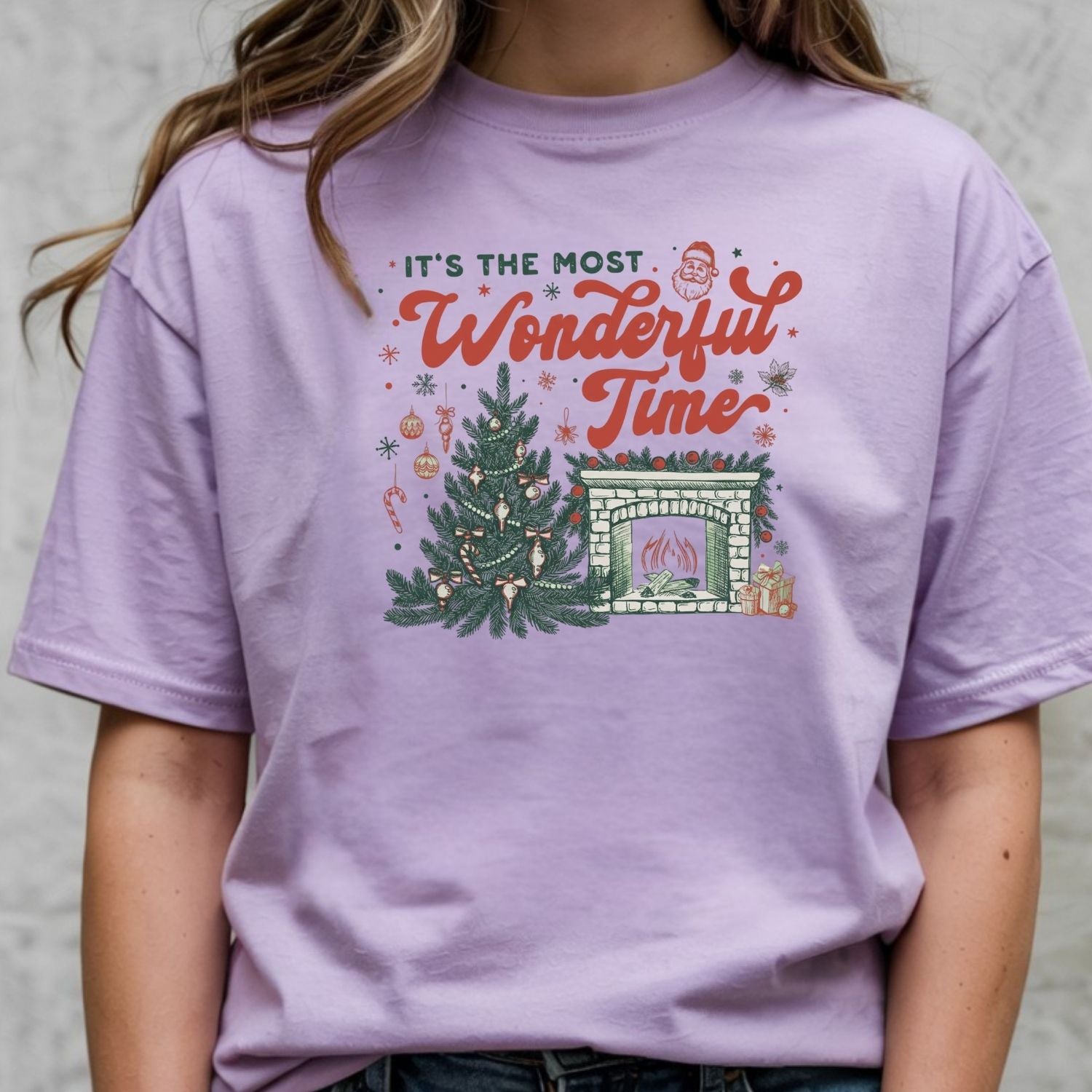 It’s The Most Wonderful Time T-Shirt - Christmas Holiday Tee - Festive Graphic Shirt for Adults