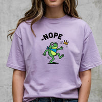 No Kings Streetwear T-Shirt – Frog Graphic Cotton Top for Men & Women