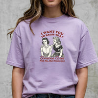 Someone Cares T-Shirt – Retro Sarcastic Tee – Snarky Humor Graphic Design for Women