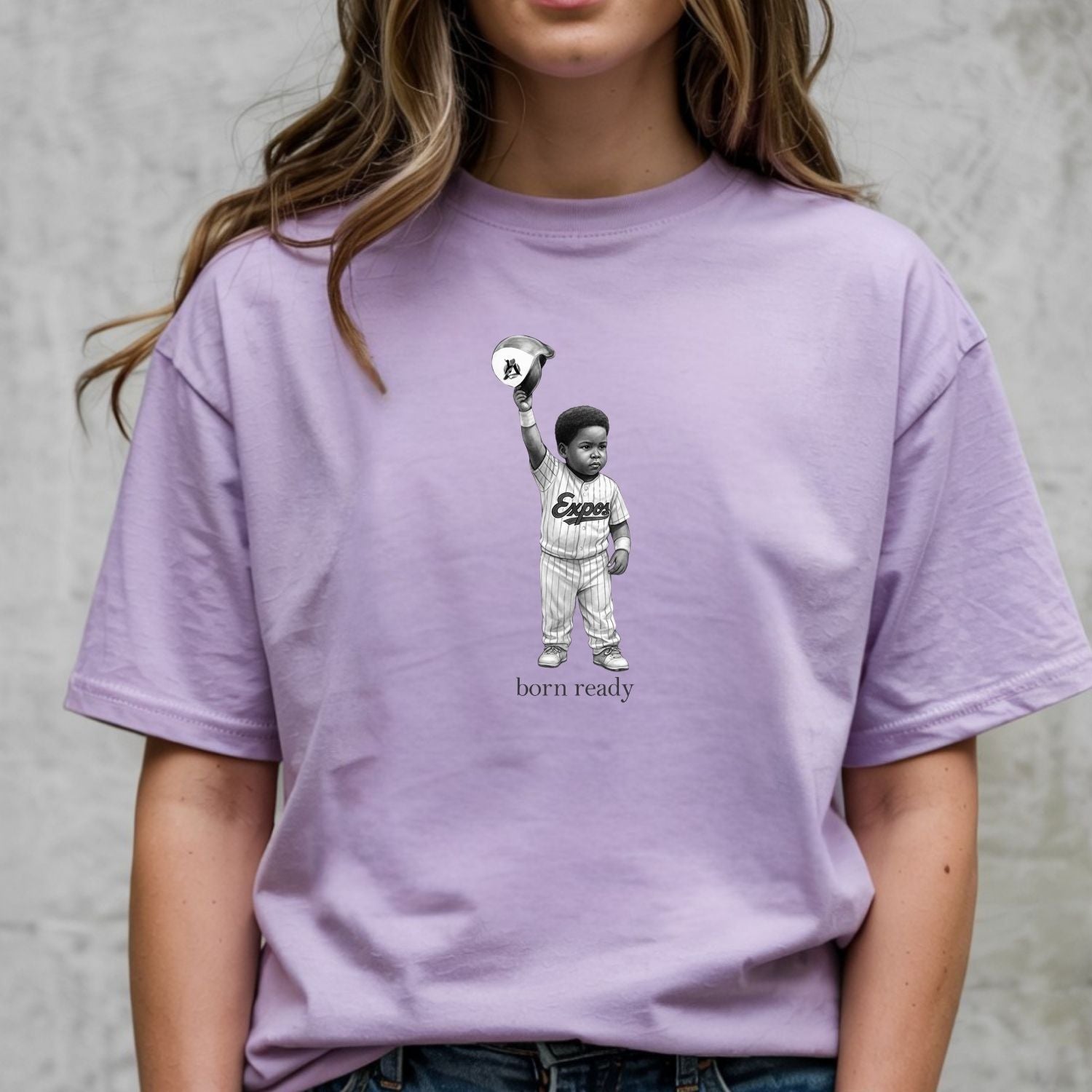 Vintage Born Ready Vladdy Jr T-Shirt – Baseball-Inspired Athletic Graphic Tee