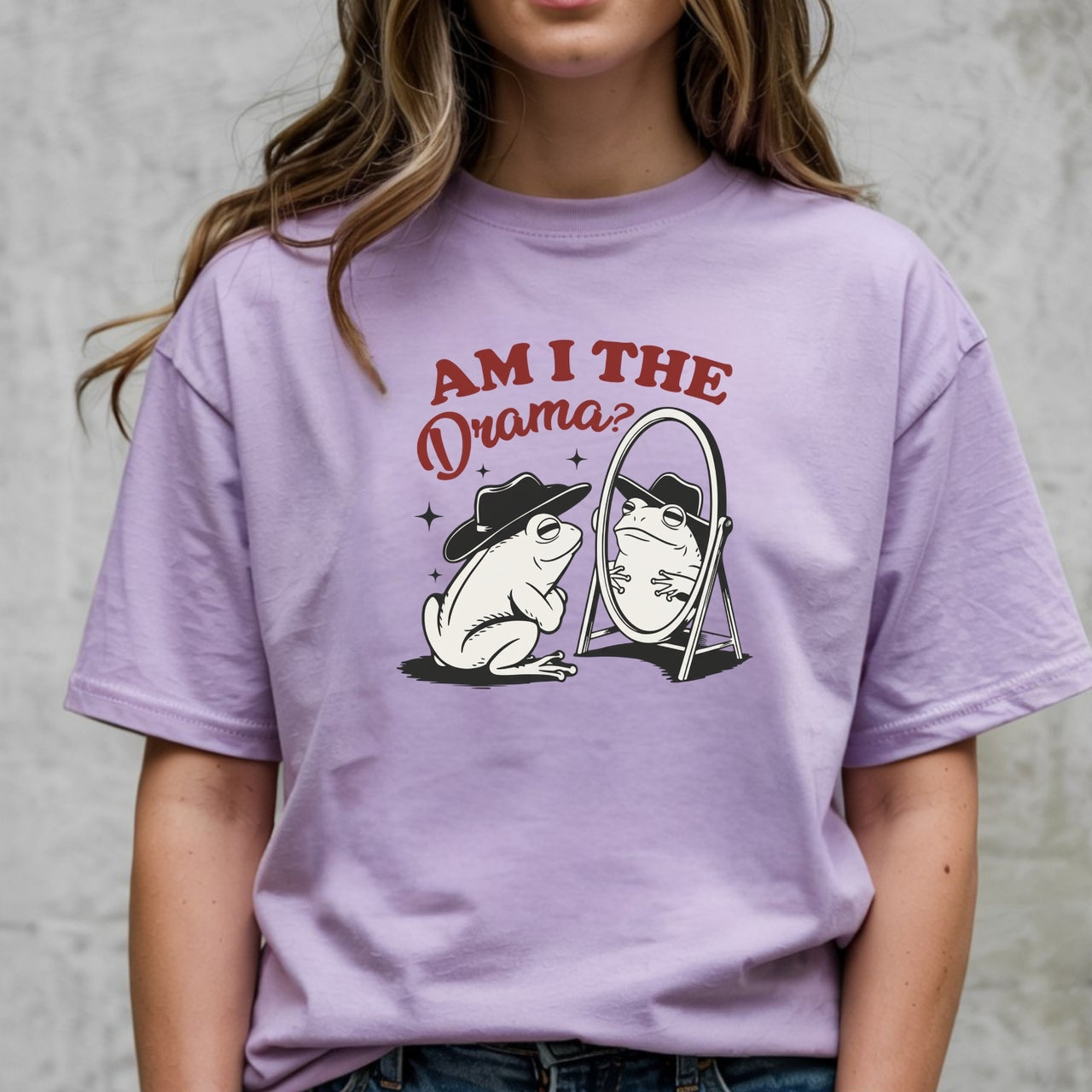 Am I the Drama Shirt – Funny Cowboy Frog Tee – Snarky Humor Graphic Design