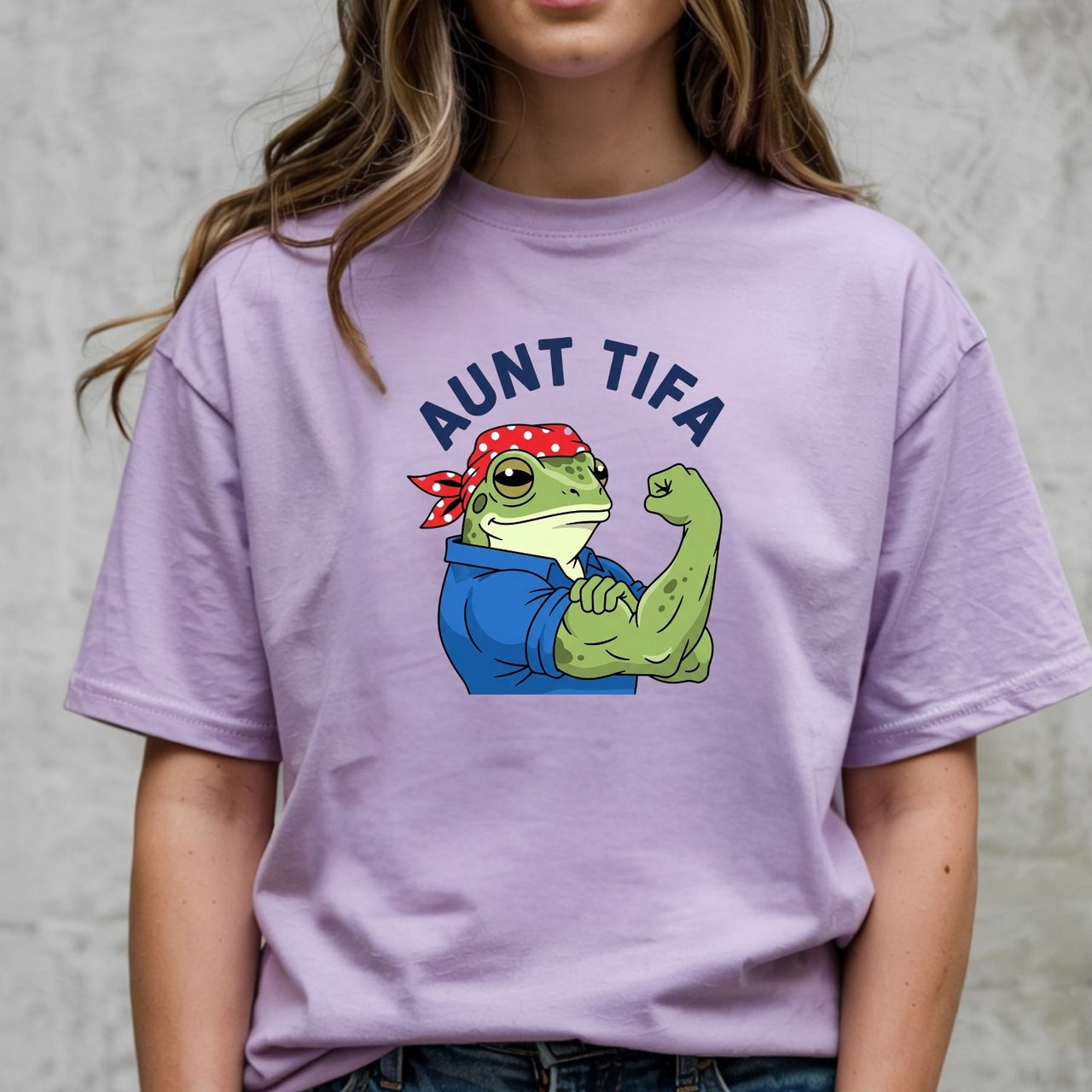 Aunt Tifa Resist Frog T-Shirt – Humorous Graphic Tee for Adults