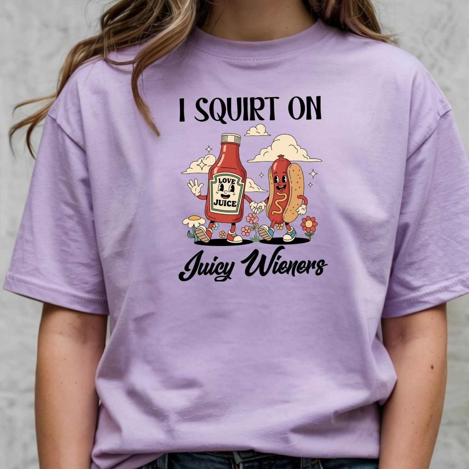 Funny Hot Dog T-Shirt - Retro Food Pun Tee - Inappropriate Humor Shirt for Adults