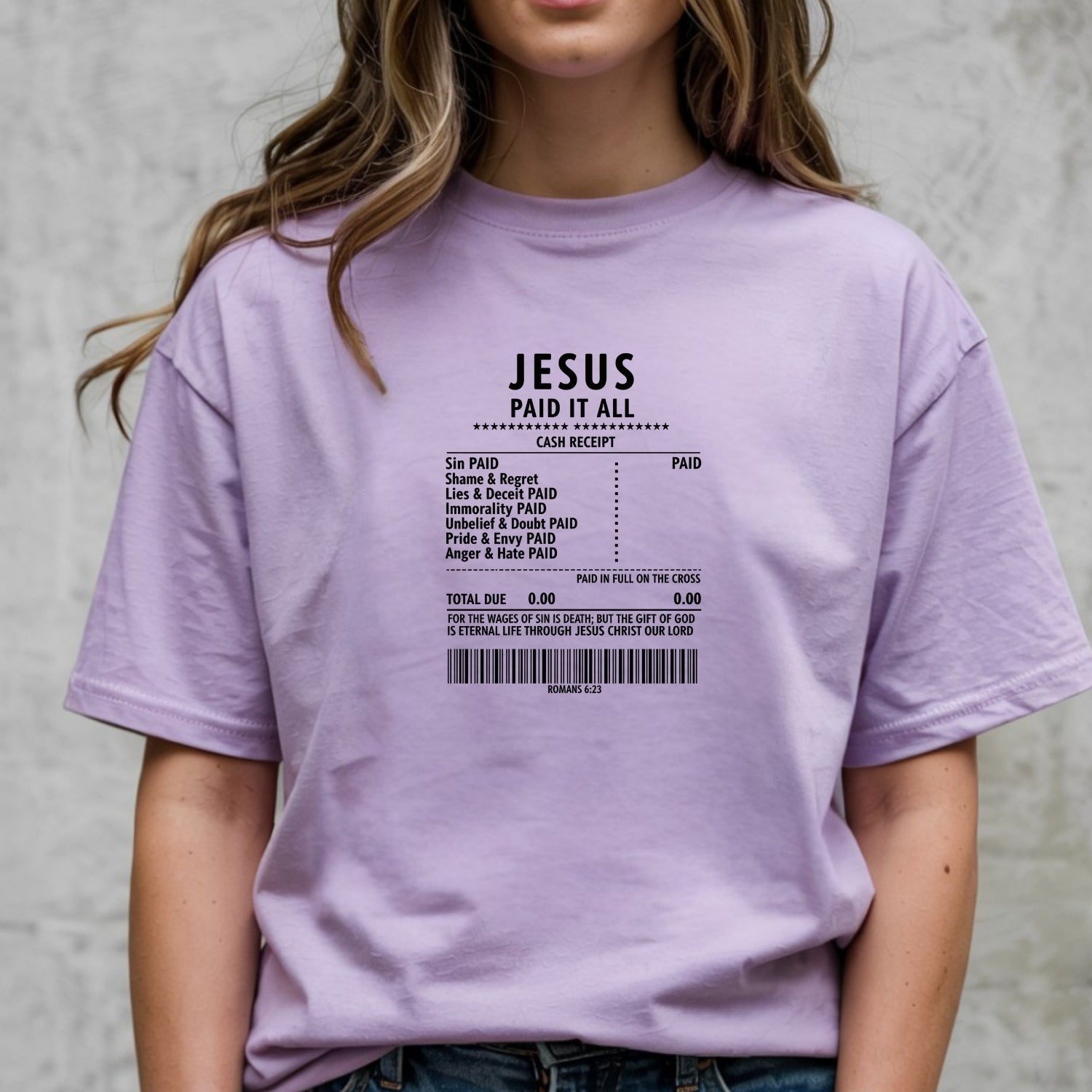 Jesus Paid It All Shirt – Christian Worship Tee, Faith-Based Graphic Shirt