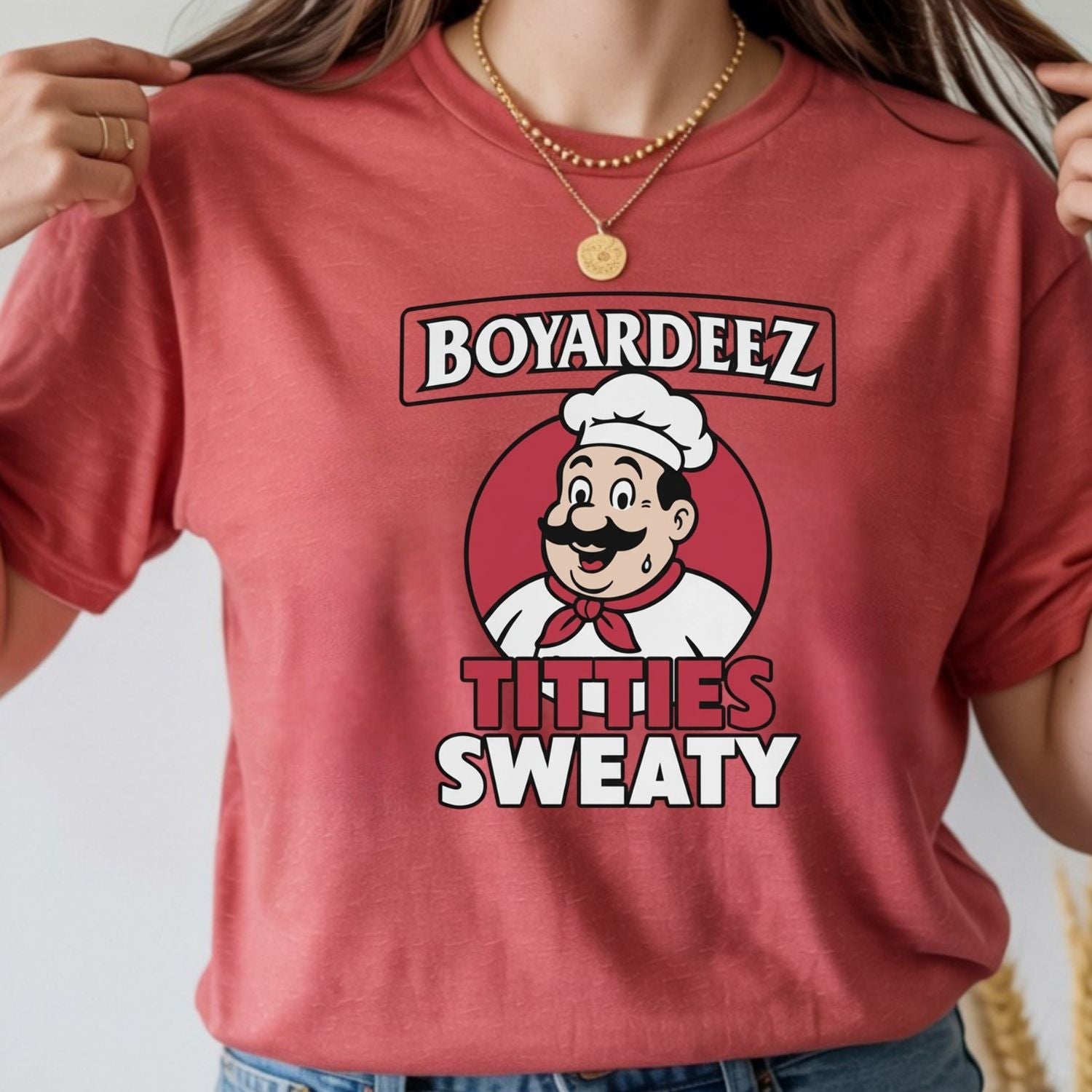 Retro Funny Boyardeez Nutz Sweaty Meme T-Shirt - Embarrassing Graphic Tee - Humor Shirt for Men and Women