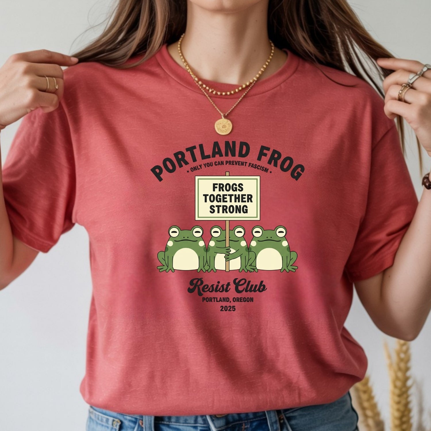 Funny Portland Frog Strong Together Tee – Rebellious Meme Shirt – Freedom Independence Style