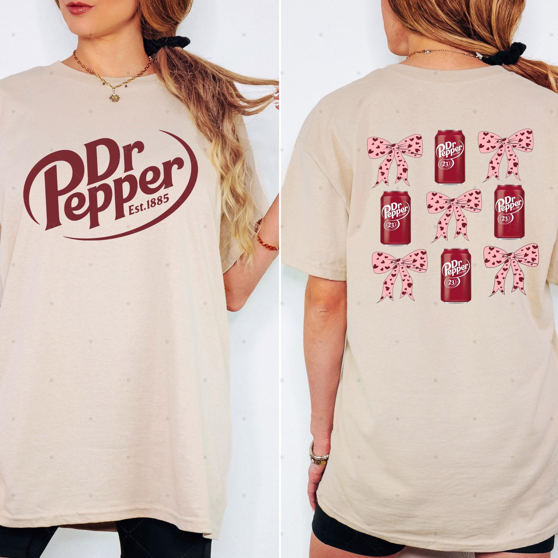 Dr Pepper Two-Sided Sweatshirt – Coquette Soda Lover Christmas Gift Pullover