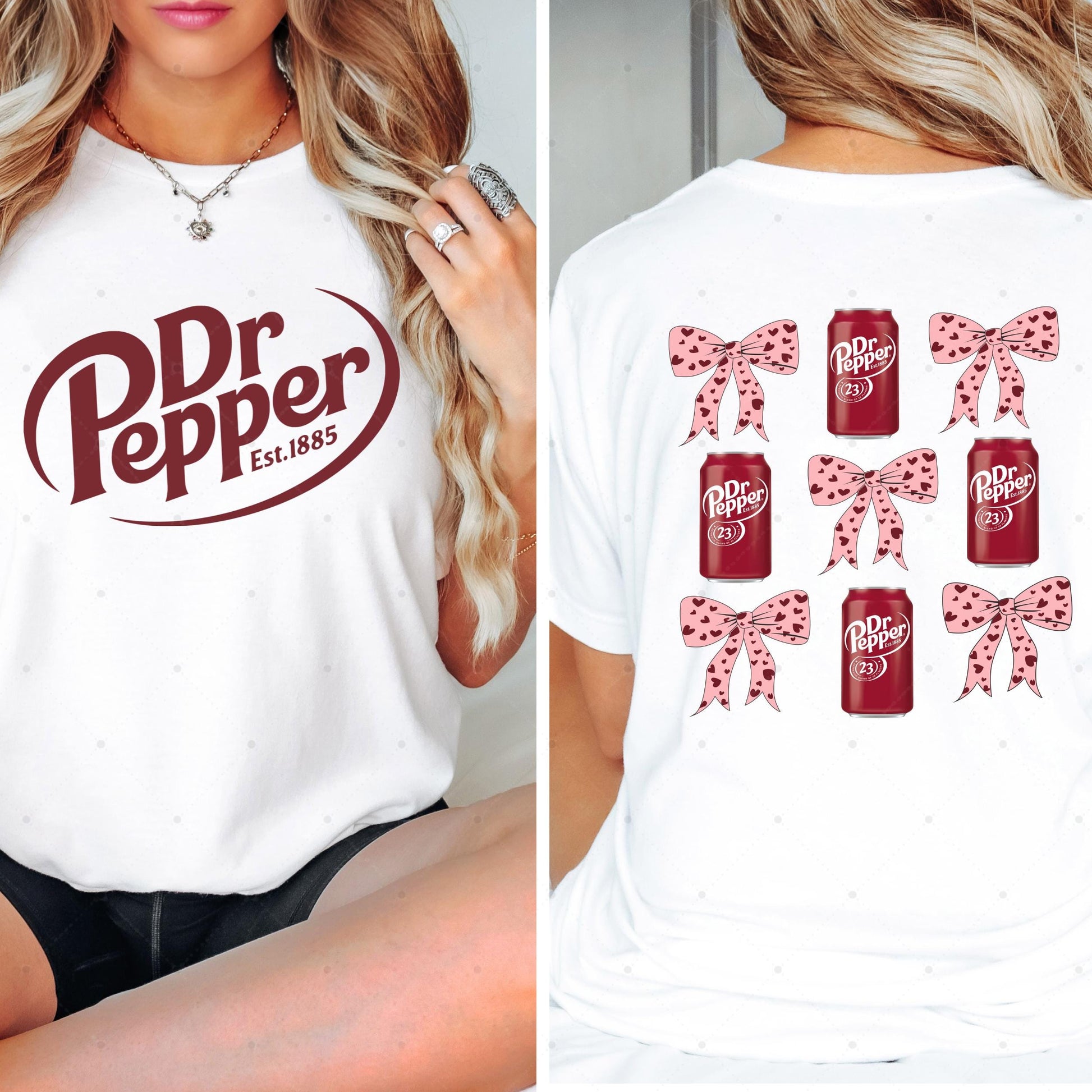 Dr Pepper Two-Sided Sweatshirt – Coquette Soda Lover Christmas Gift Pullover