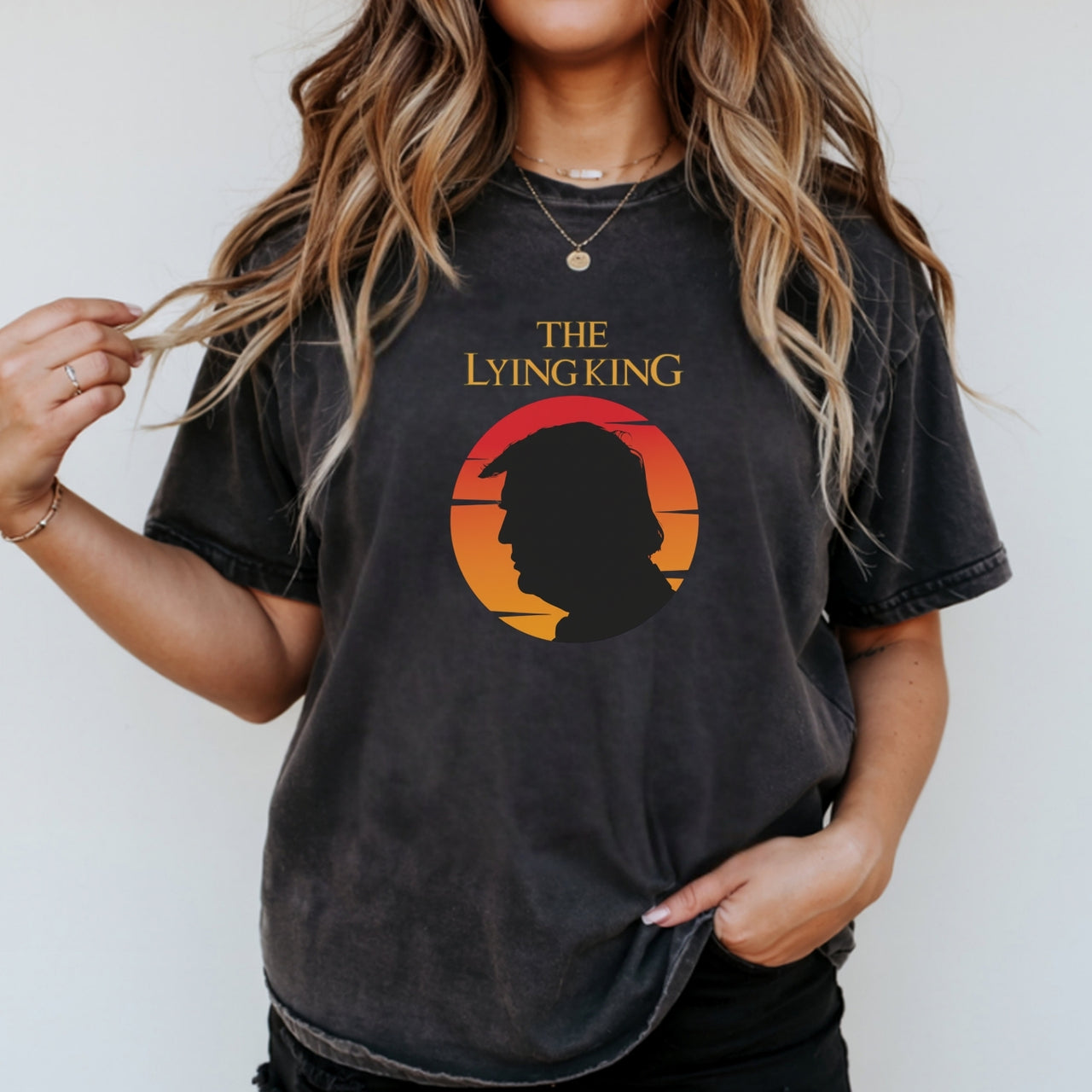 The Lying King Parody Shirt - No Kings No Dictators Tee - Protect Democracy Apparel