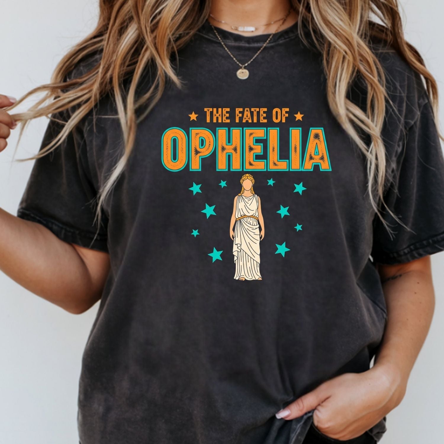The Life of Ophelia Shirt - The Fate of Ophelia Tee - Vintage Literary Fan Graphic T-Shirt