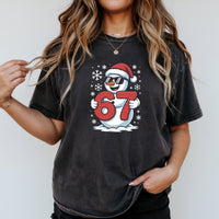 Funny Snowman Six Seven T-Shirt – Christmas Meme Graphic Tee.png
