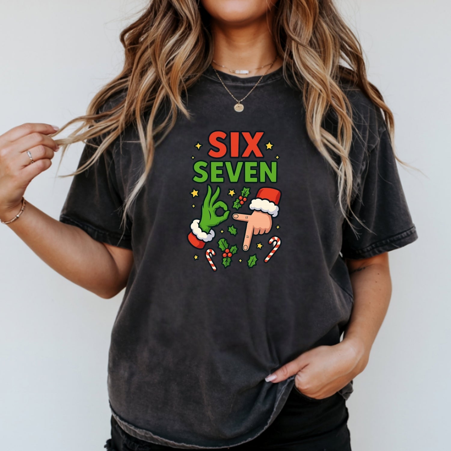 Santa Meme T-Shirt – Six Seven Holiday Humor Graphic Tee