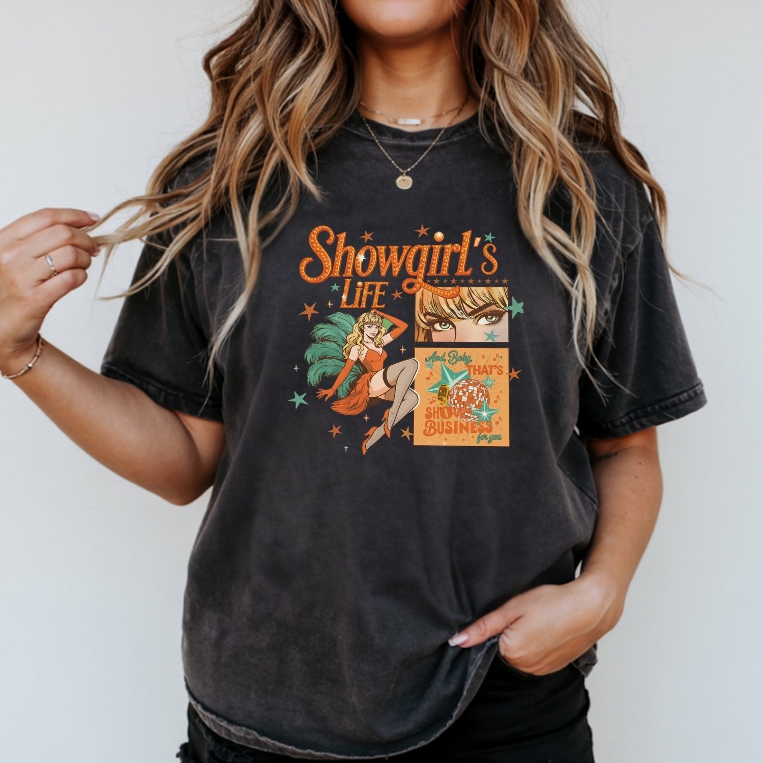 Showgirl Life Era T-Shirt – Vintage Aesthetic Graphic Tee for Youth & Adults