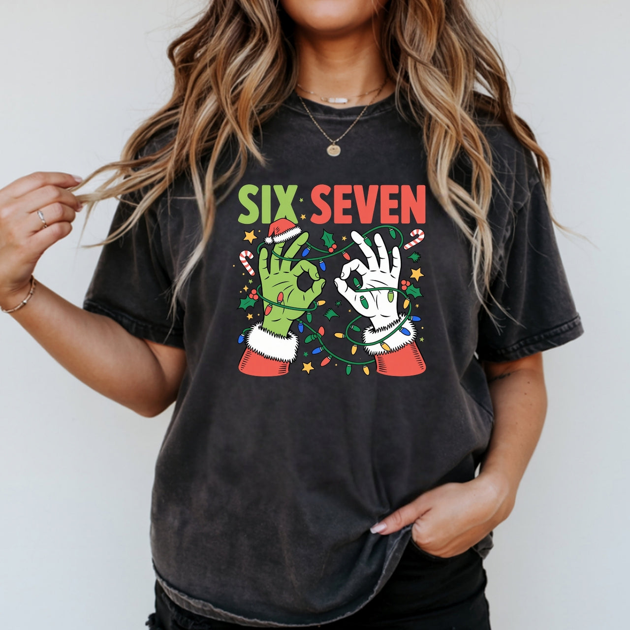 Funny Six Seven Shirt – Christmas Meme Humor Tee
