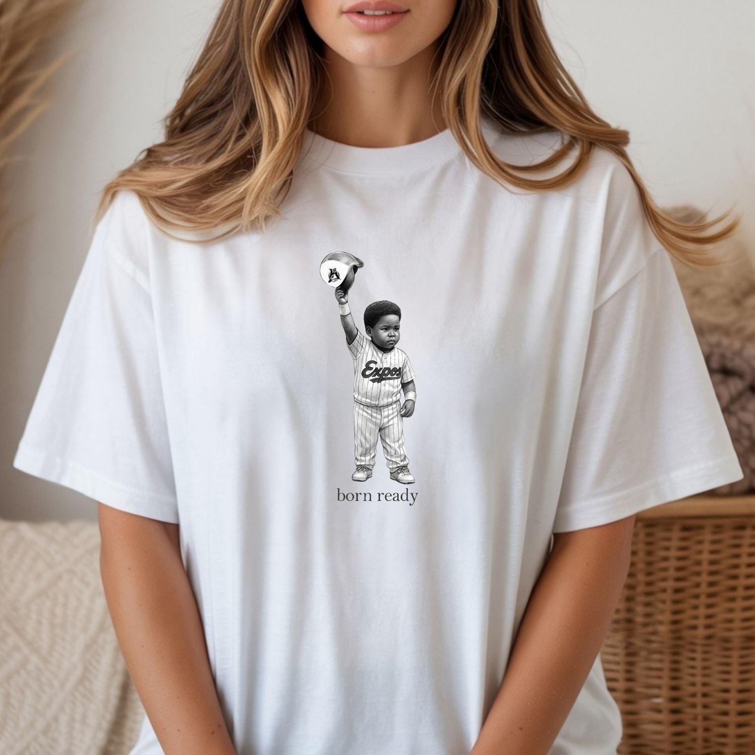 Vintage Born Ready Vladdy Jr T-Shirt – Baseball-Inspired Athletic Graphic Tee