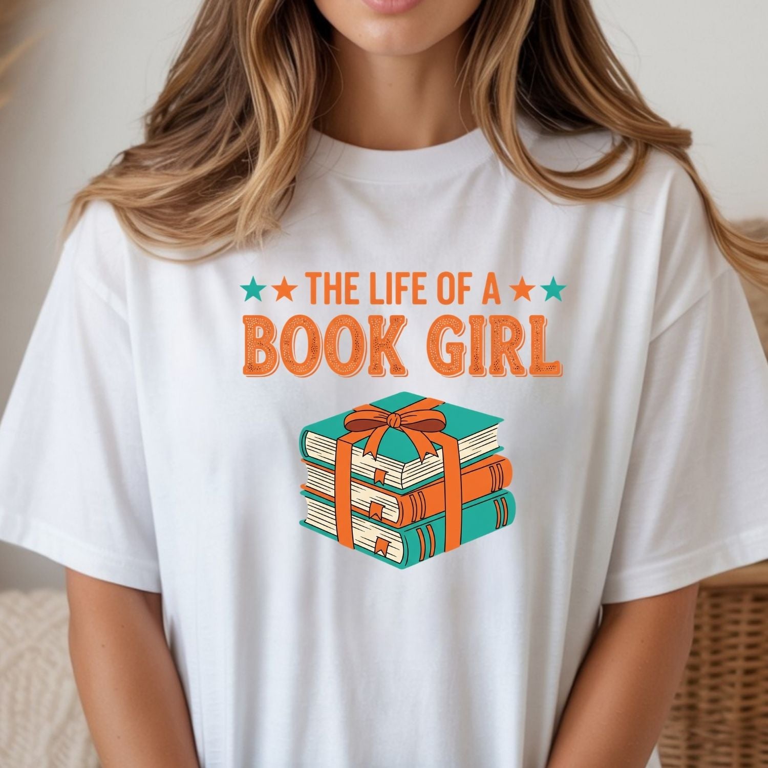 The Life of a Book Girl Shirt - Showgirl Graphic Tee - Book Lover Fan Convention T-Shirt