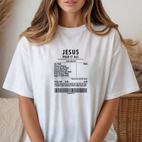 Jesus Paid It All Shirt – Christian Worship Tee, Faith-Based Graphic Shirt