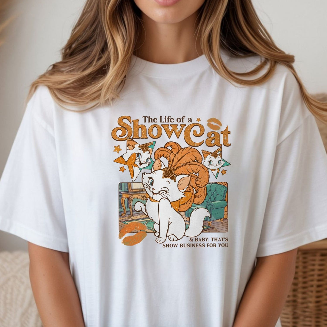 Vintage Showcat Shirt - The Life of a Show Cat Tee - Retro Cat Lover T-Shirt for Women
