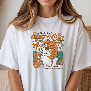 Vintage Showcat Shirt - The Life of a Show Cat Tee - Retro Cat Lover T-Shirt for Women