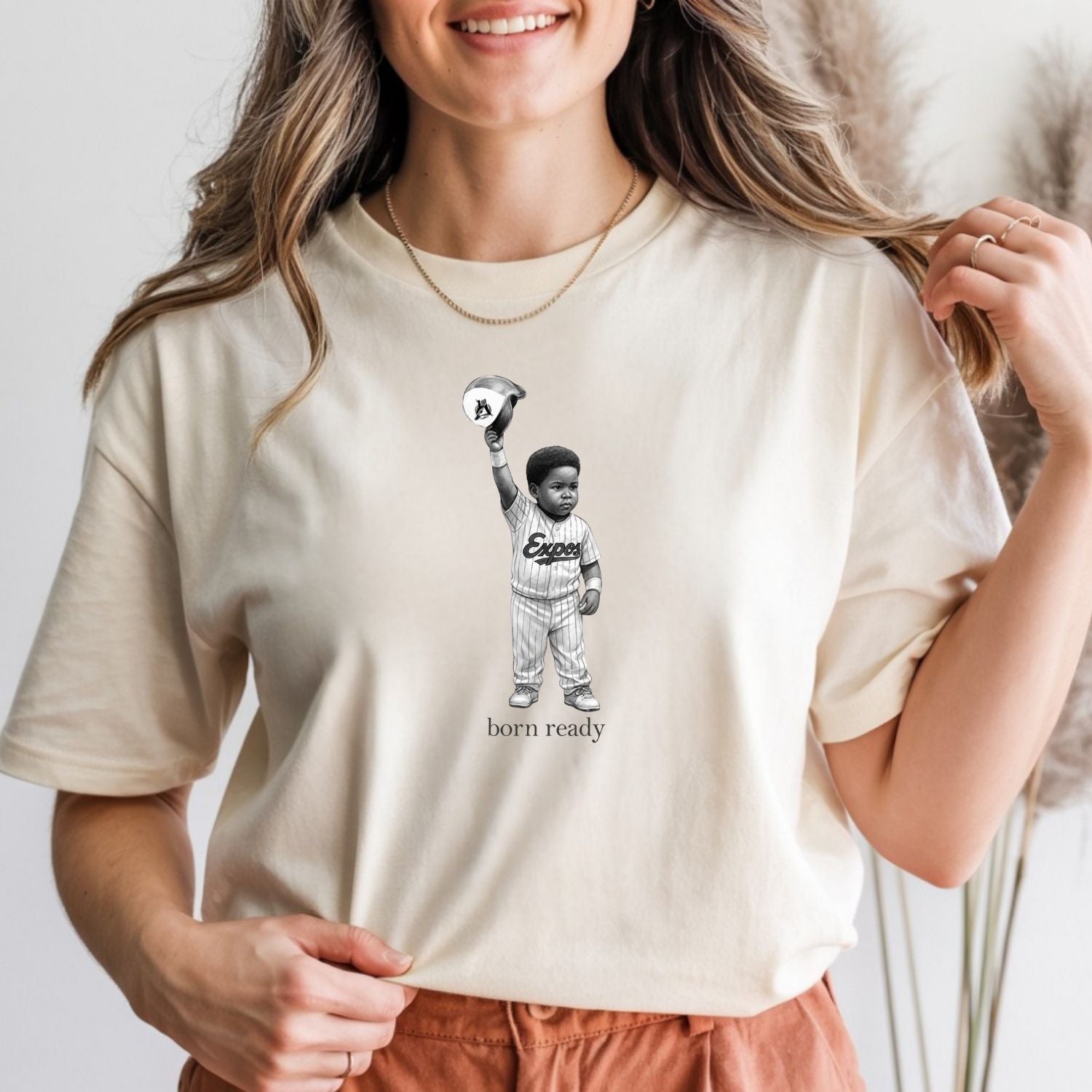 Vintage Born Ready Vladdy Jr T-Shirt – Baseball-Inspired Athletic Graphic Tee