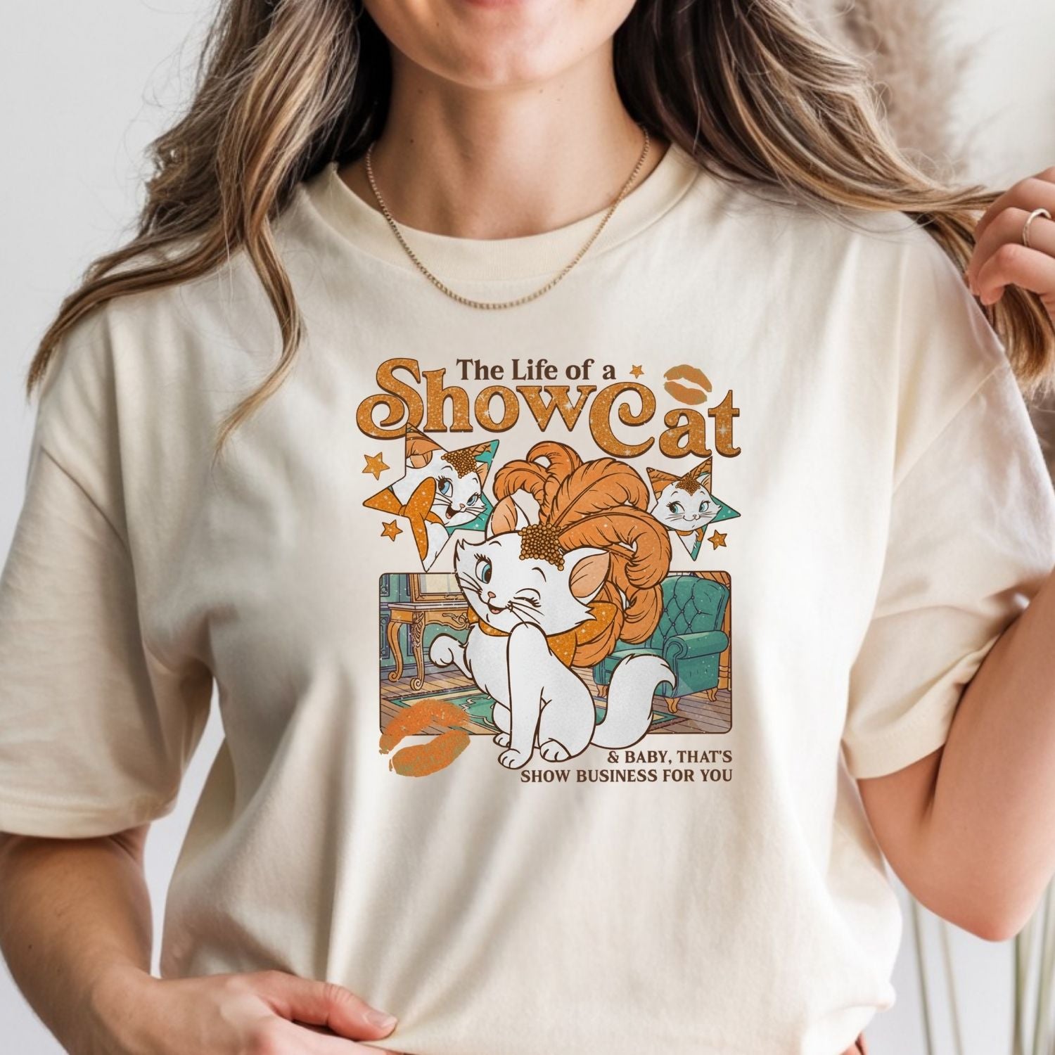 Vintage Showcat Shirt - The Life of a Show Cat Tee - Retro Cat Lover T-Shirt for Women