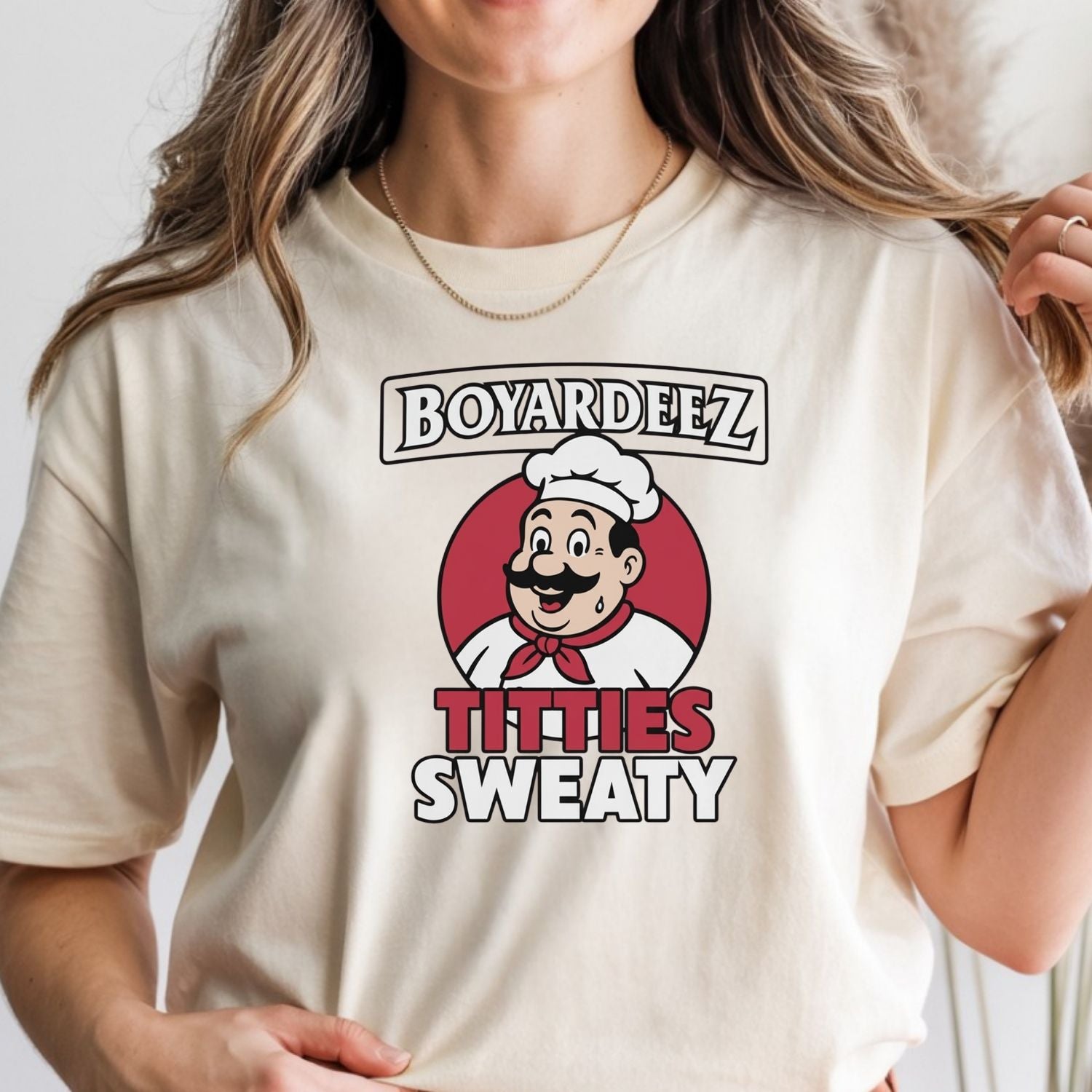 Retro Funny Boyardeez Nutz Sweaty Meme T-Shirt - Embarrassing Graphic Tee - Humor Shirt for Men and Women