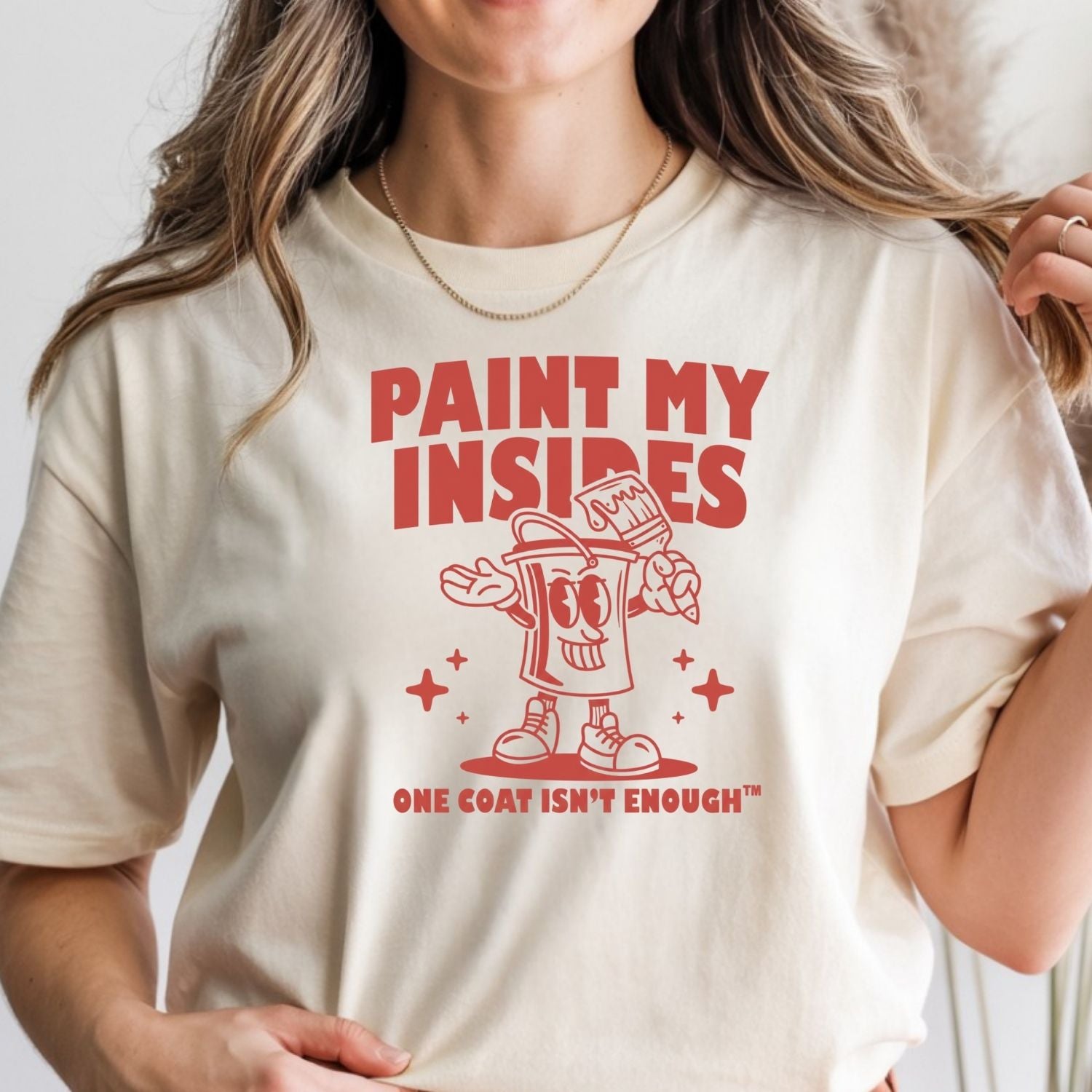 Retro Paint Can Mascot T-Shirt - Funny Art Graphic Tee - Extra Drip Edition Shirt