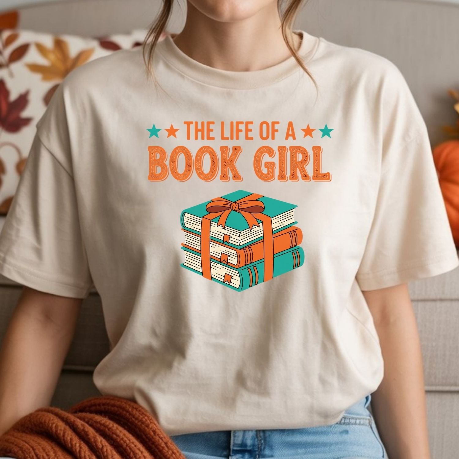 The Life of a Book Girl Shirt - Showgirl Graphic Tee - Book Lover Fan Convention T-Shirt