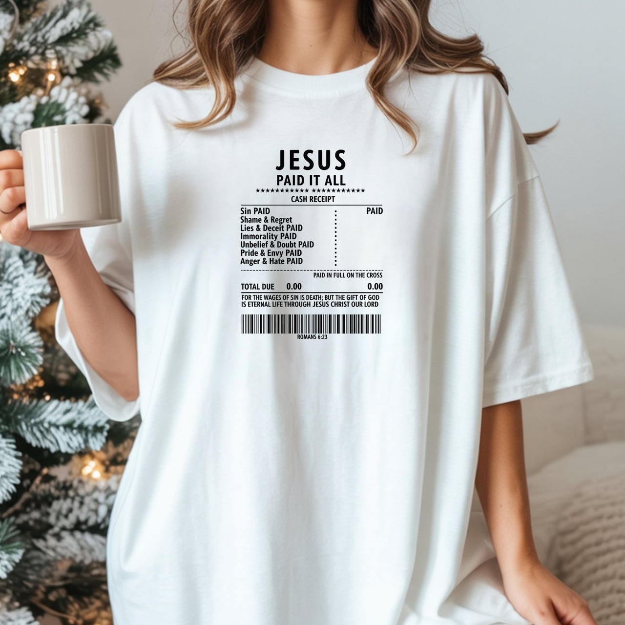 Jesus Paid It All Shirt – Christian Worship Tee, Faith-Based Graphic Shirt