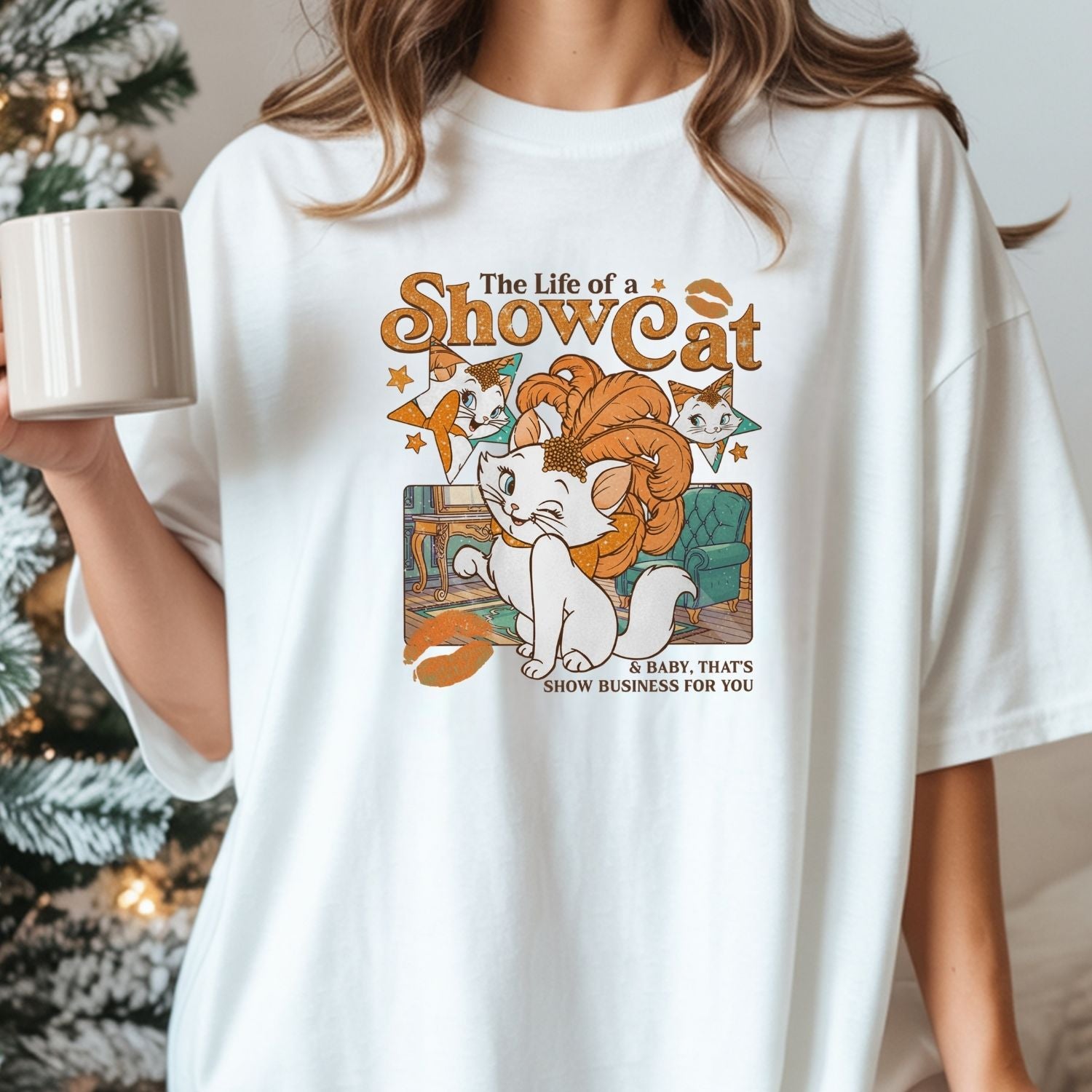 Vintage Showcat Shirt - The Life of a Show Cat Tee - Retro Cat Lover T-Shirt for Women