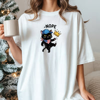 No Kings Shirt – Black Cat Parody Tee – Funny Democracy Meme T-Shirt