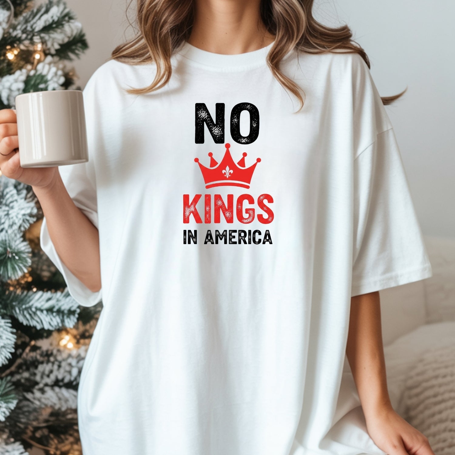 No Kings in America T-Shirt – Patriotic Democracy Tee – Freedom Graphic Top
