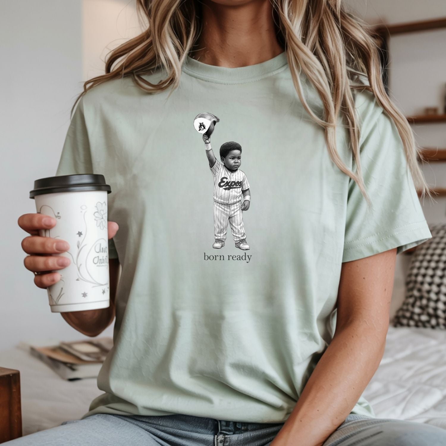 Vintage Born Ready Vladdy Jr T-Shirt – Baseball-Inspired Athletic Graphic Tee