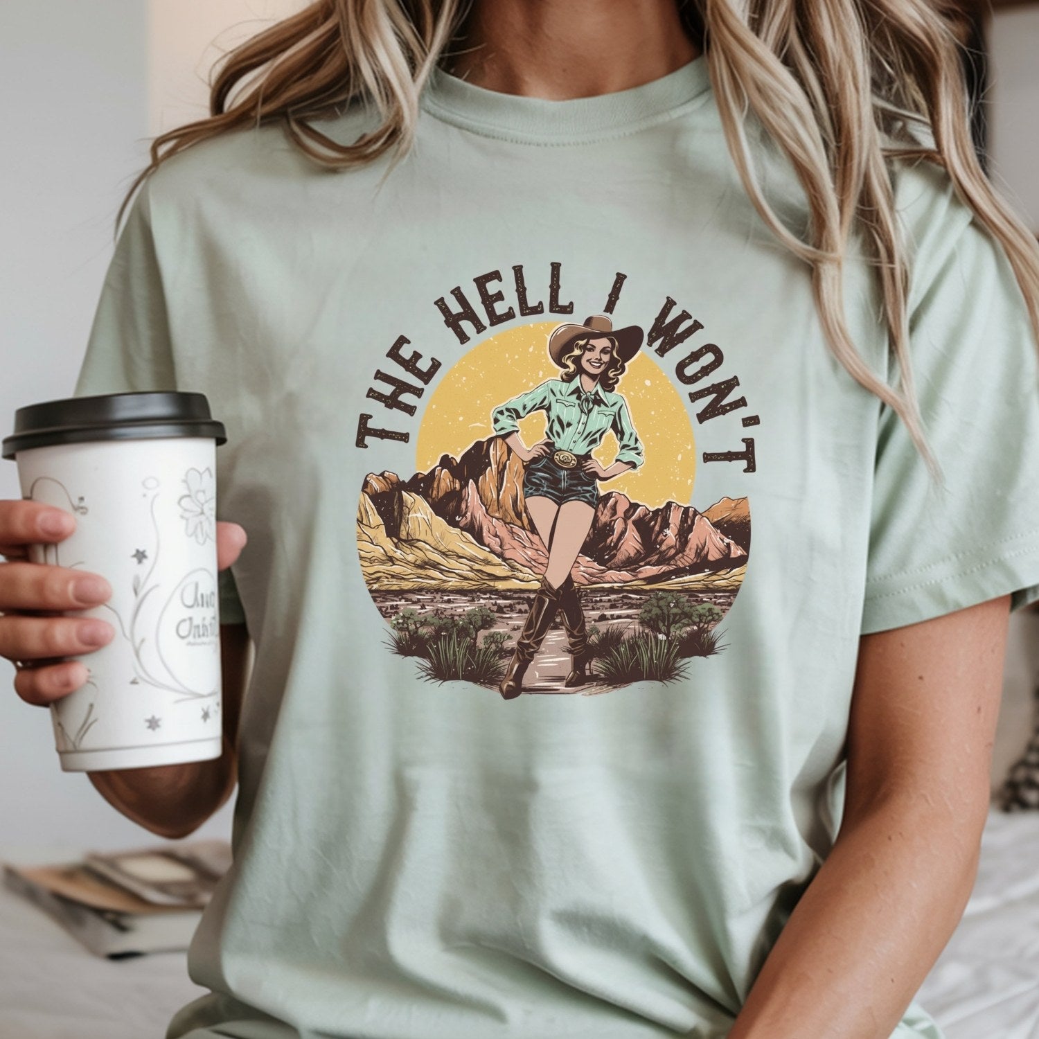 The Hell I Won’t T-Shirt – Retro Feminist Tee, Equality & Strength Gift Idea