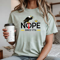 Bald Eagle NOPE Since 1776 T-Shirt – No Kings in America Tee – Funny Patriotic Freedom