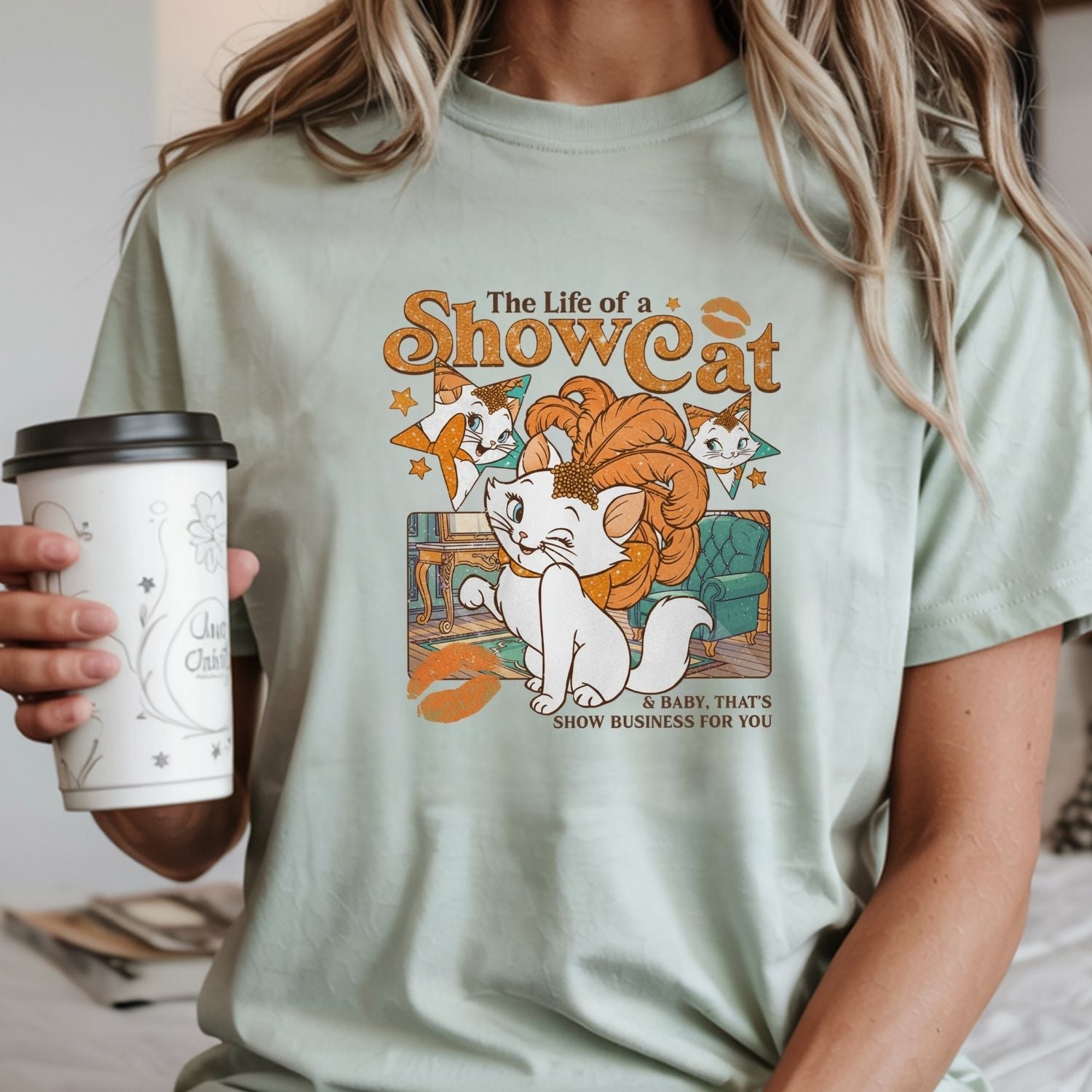 Vintage Showcat Shirt - The Life of a Show Cat Tee - Retro Cat Lover T-Shirt for Women