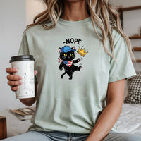 No Kings Shirt – Black Cat Parody Tee – Funny Democracy Meme T-Shirt