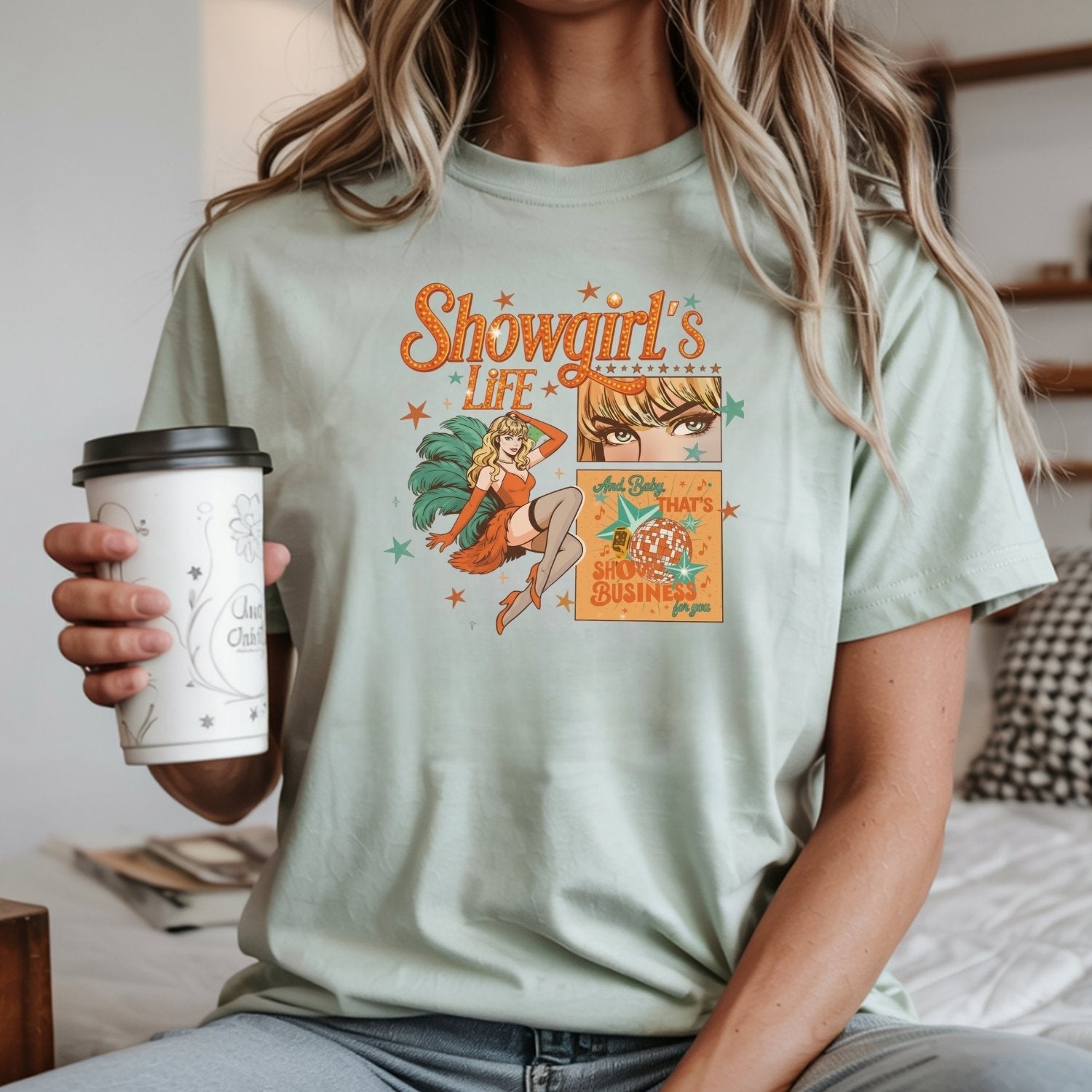 Showgirl Life Era T-Shirt – Vintage Aesthetic Graphic Tee for Youth & Adults