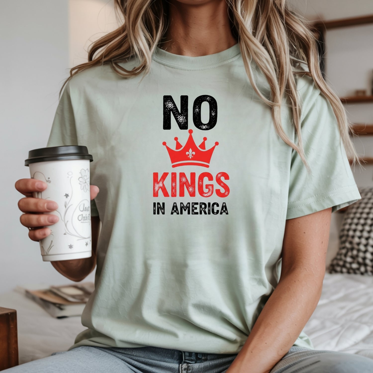 No Kings in America T-Shirt – Patriotic Democracy Tee – Freedom Graphic Top
