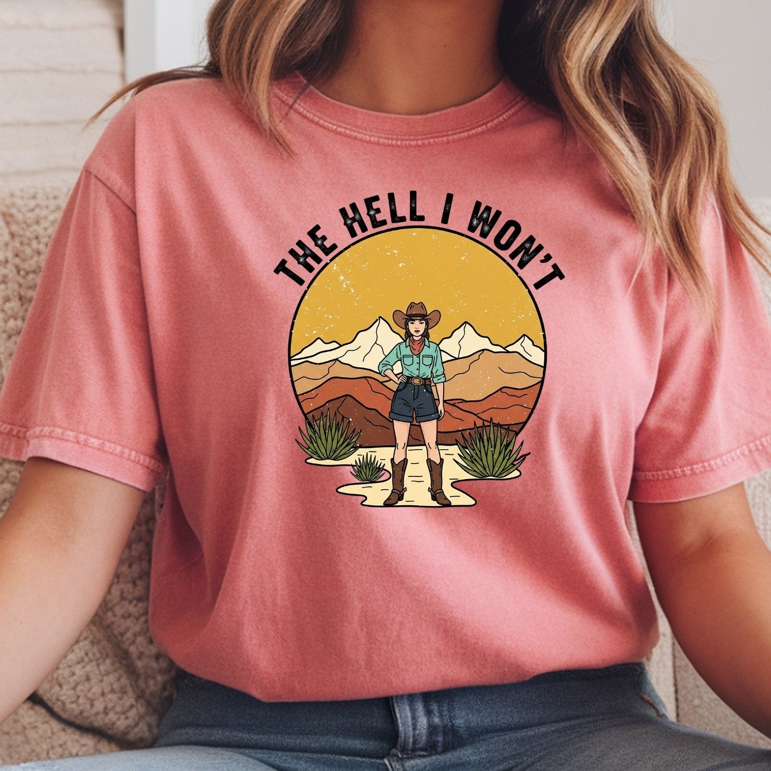 The Hell I Won’t Shirt – Retro Feminist Tee, Women’s Empowerment Gift, Boss Lady T-Shirt