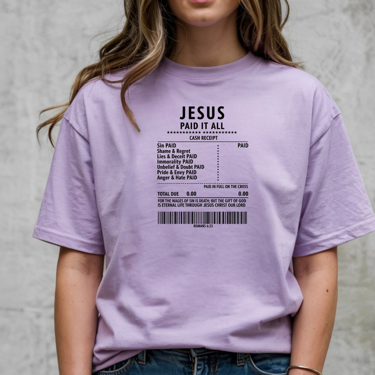 Jesus Paid It All Shirt – Christian Worship Tee, Faith-Based Graphic Shirt