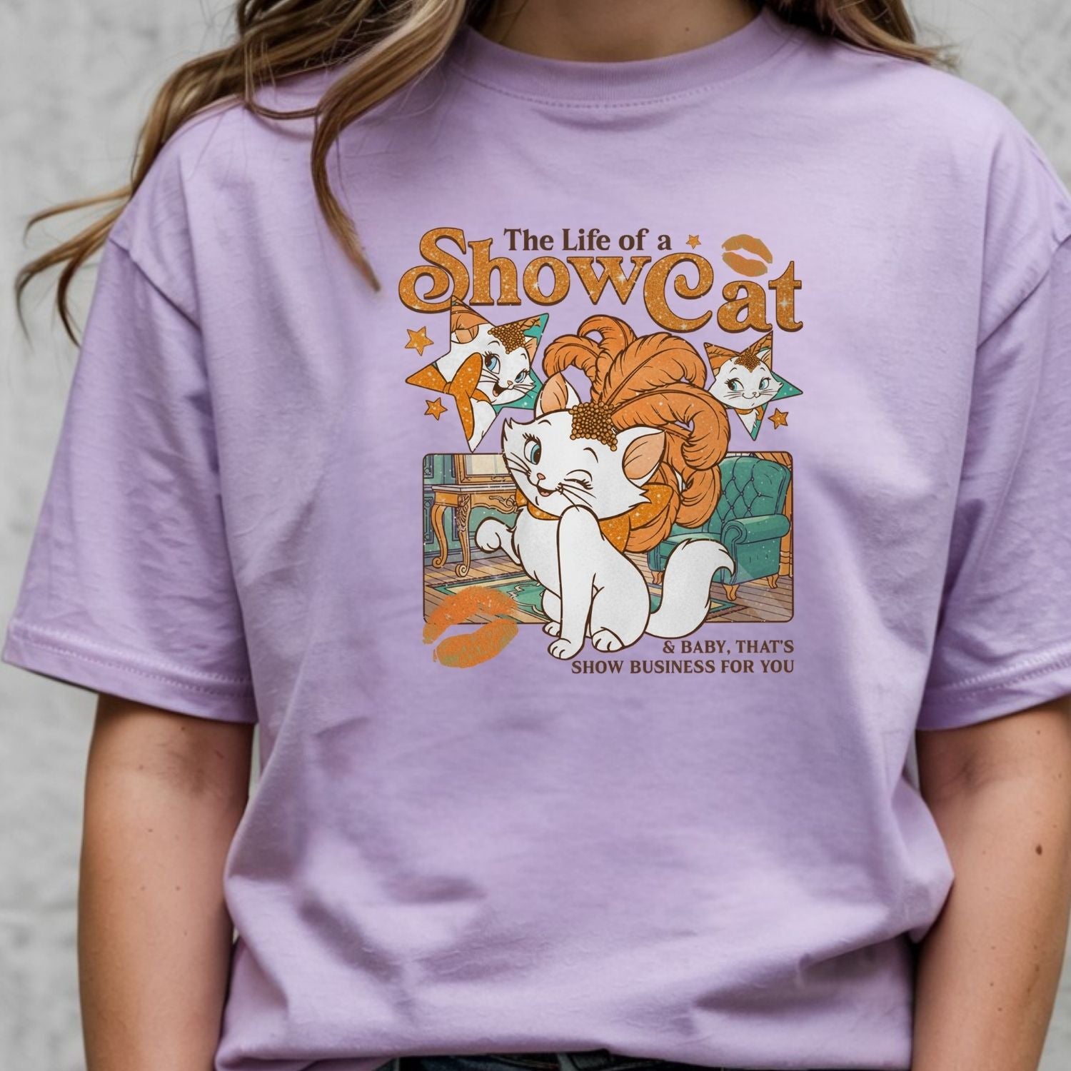 Vintage Showcat Shirt - The Life of a Show Cat Tee - Retro Cat Lover T-Shirt for Women