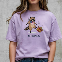 No Kings Raccoon T-Shirt – Funny American Rebel Tee – Patriotic Humor Graphic Top