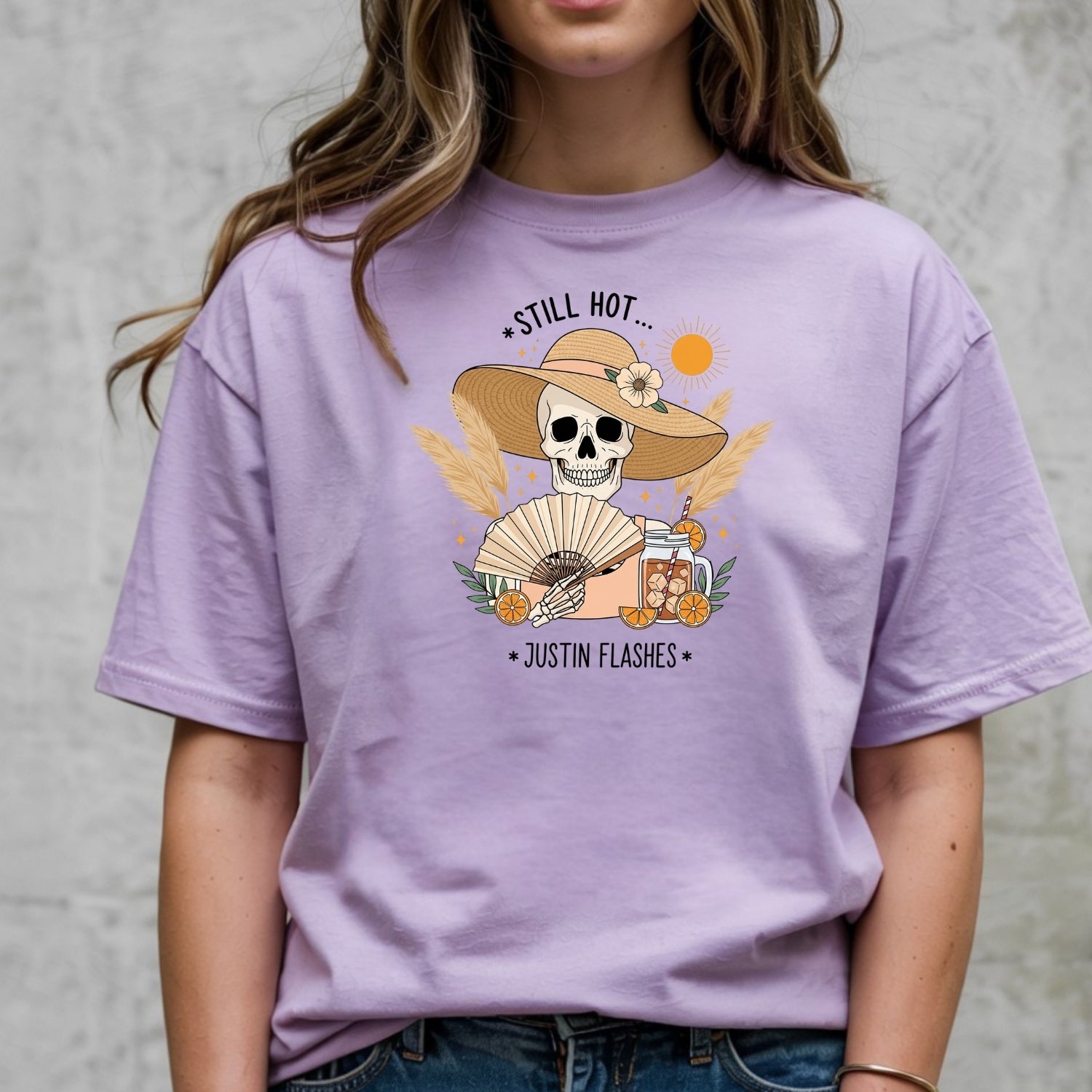 I’m Still Hot It Just Comes in Flashes Shirt – Funny Menopause Tee – Hot Flash Humor Top for Women